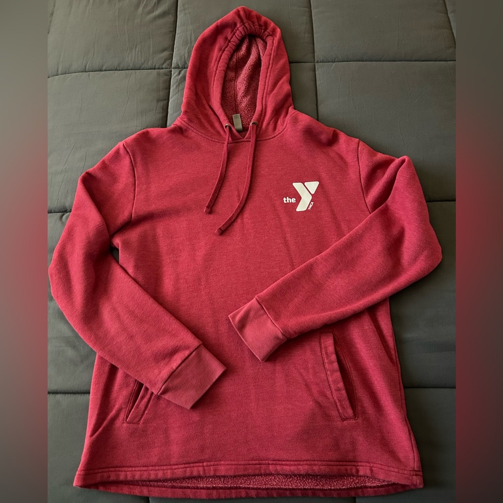 (2) YMCA hoodies in size Medium.